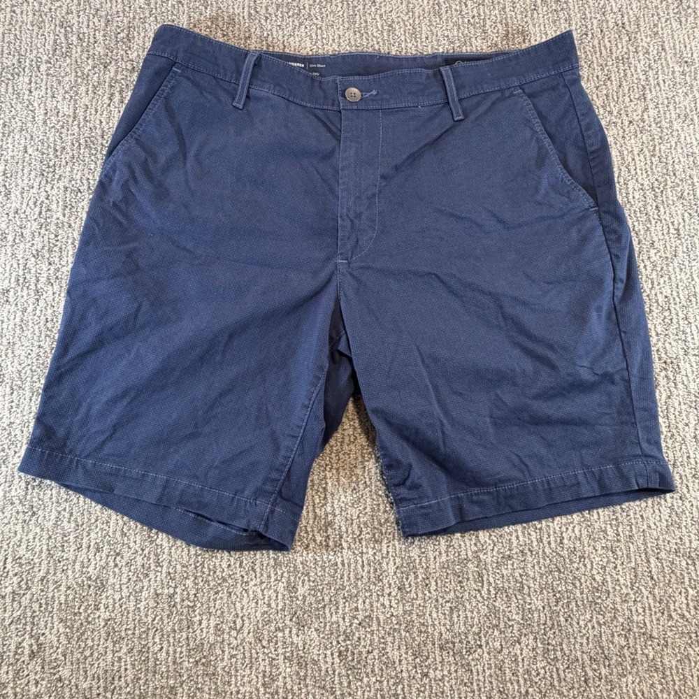 AG Adriano Goldschmied Shorts Mens 36 Blue Wanderer Slim Italian Fabric Navy AOP